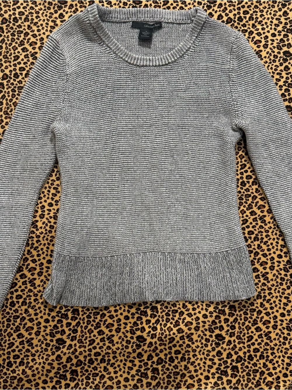 Calvin Klein Jeans Heather Gray Crewneck Sweater